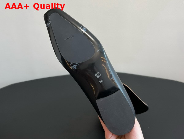 The Row Knee High Boot in Black Leather Replica