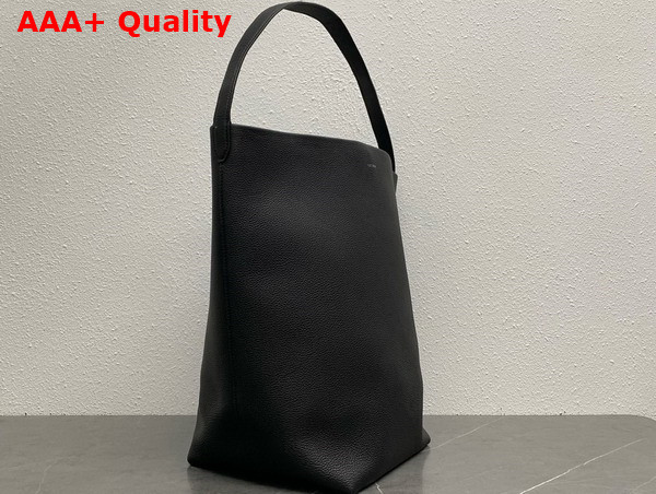 The Row Large NS Park Tote Bag in Black Leather Replica