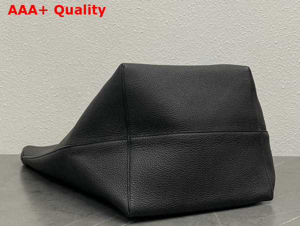 The Row Large NS Park Tote Bag in Black Leather Replica