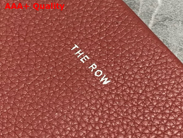 The Row Large NS Park Tote Bag in Burnt Wood Leather Replica
