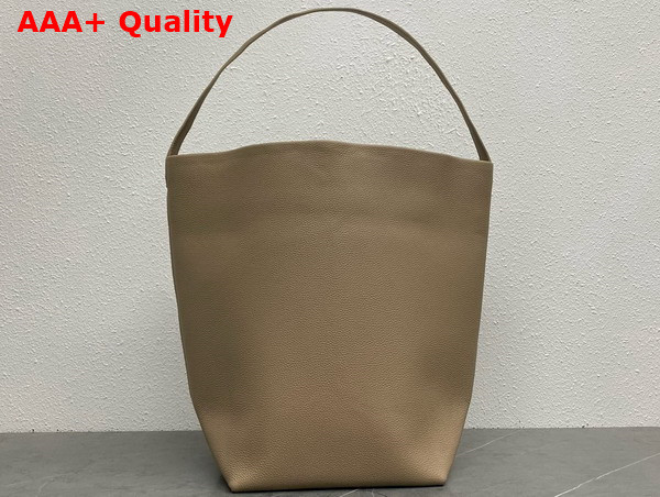 The Row Large NS Park Tote Bag in Dark Taupe Leather Replica