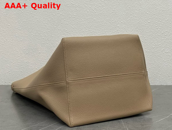 The Row Large NS Park Tote Bag in Dark Taupe Leather Replica