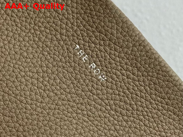 The Row Large NS Park Tote Bag in Dark Taupe Leather Replica