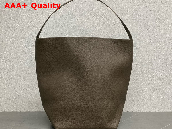 The Row Large NS Park Tote Bag in Elephant Grey Leather Replica