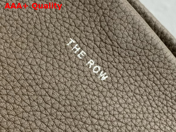The Row Large NS Park Tote Bag in Elephant Grey Leather Replica