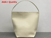 The Row Large NS Park Tote Bag in Ivory Leather Replica