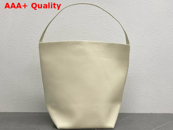 The Row Large NS Park Tote Bag in Ivory Leather Replica