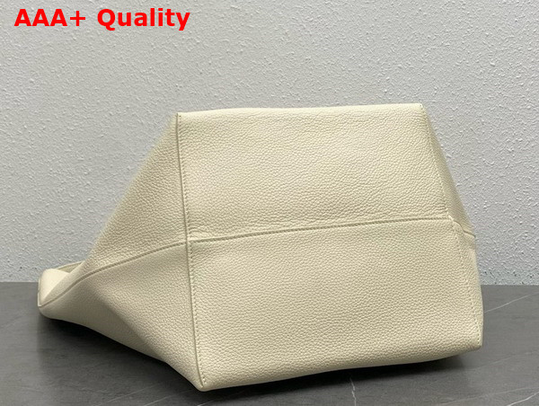 The Row Large NS Park Tote Bag in Ivory Leather Replica