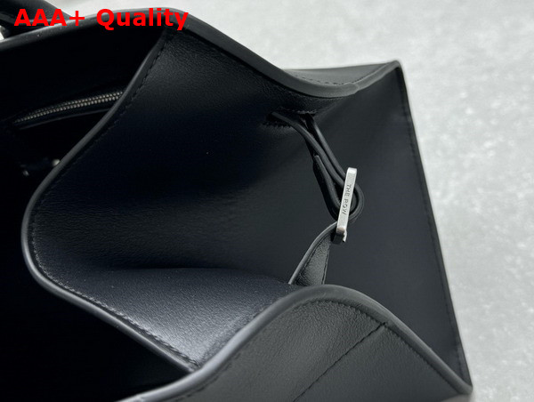 The Row Margaux Shoulder 12 Bag in Black Smooth Leather Replica