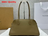 The Row Margaux Shoulder 12 Bag in Sandpit Leather Replica