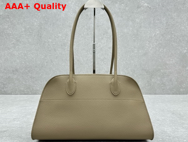 The Row Margaux Shoulder 12 Bag in Sandpit Leather Replica
