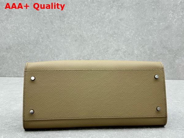 The Row Margaux Shoulder 12 Bag in Sandpit Leather Replica
