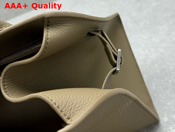 The Row Margaux Shoulder 12 Bag in Sandpit Leather Replica