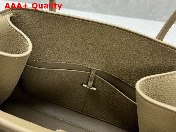 The Row Margaux Shoulder 12 Bag in Sandpit Leather Replica