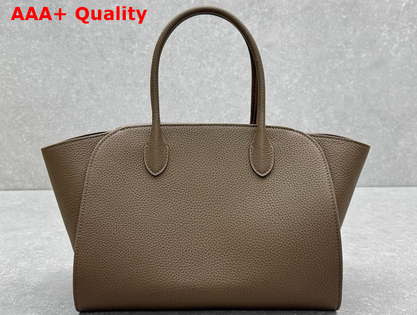 The Row Marlo 12 Bag in Mid Grey Grained Calfskin Leather Replica