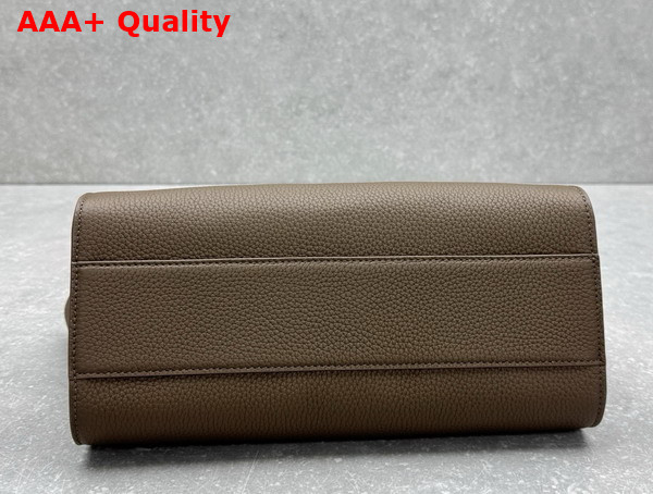 The Row Marlo 12 Bag in Mid Grey Grained Calfskin Leather Replica