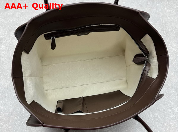 The Row Marlo 14 Bag in Chocolate Leather Replica