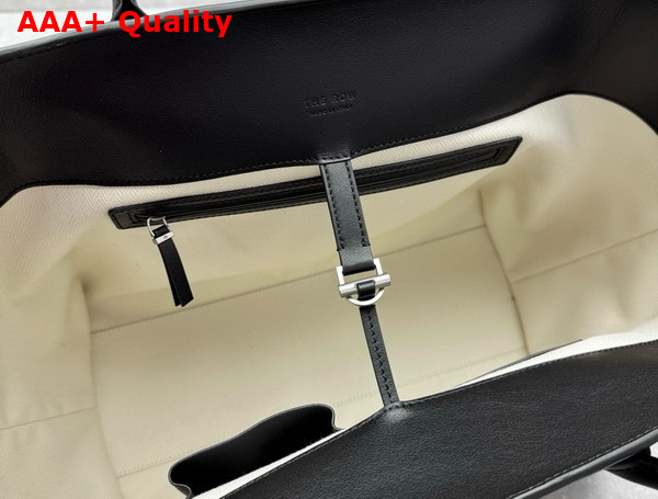 The Row Marlo 17 Bag in Black Leather Replica