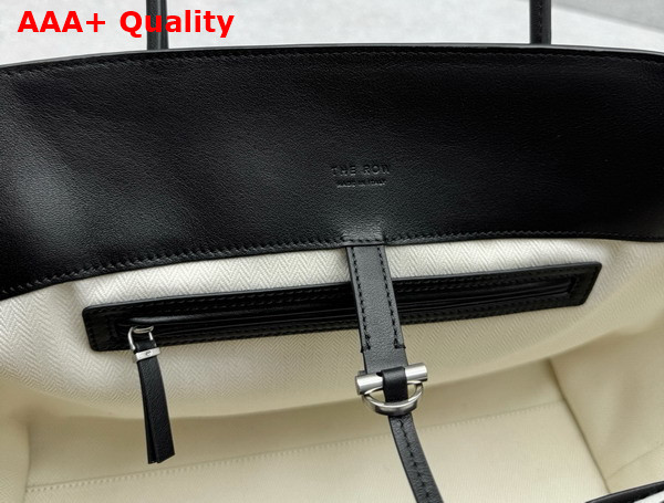 The Row Marlo 17 Bag in Black Leather Replica