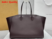 The Row Marlo 17 Bag in Deep Brown Leather Replica