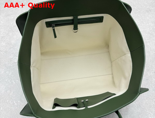 The Row Marlo 17 Bag in Green Leather Replica