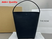 The Row Medium N S Park Tote in Black Leather Replica