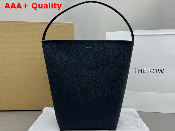 The Row Medium N S Park Tote in Black Leather Replica