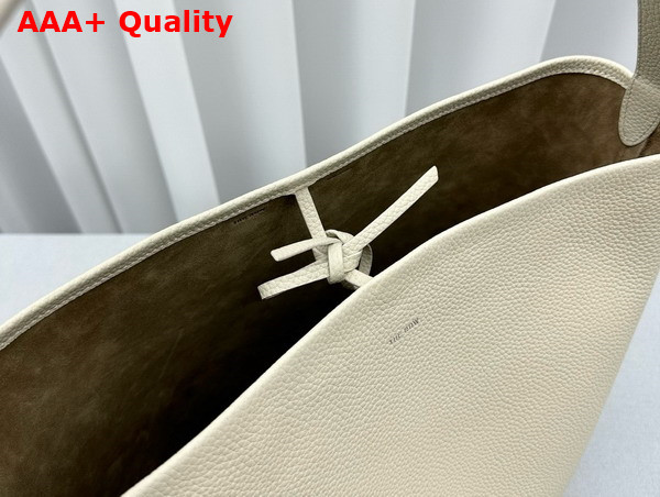 The Row Medium N S Park Tote in Ivory Leather Replica