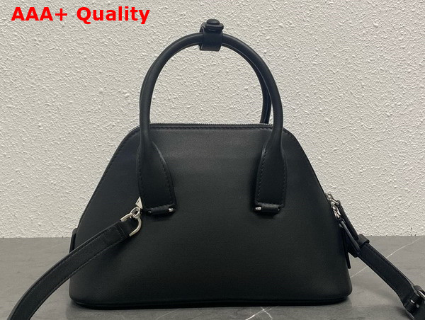 The Row Mini Devon Bag in Black Leather Replica