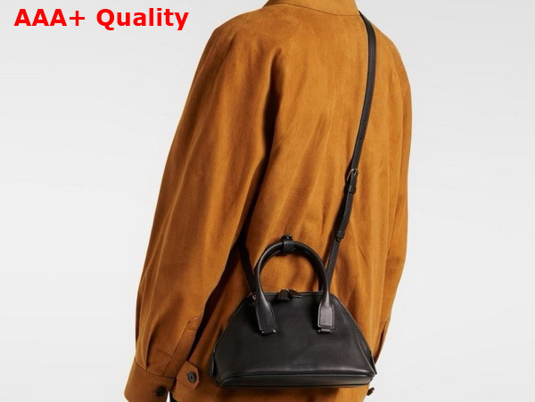 The Row Mini Devon Bag in Black Leather Replica