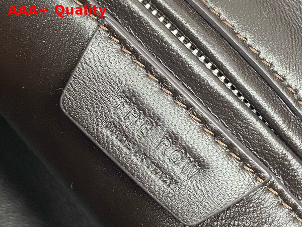 The Row Mini Devon Bag in Dark Brown Leather Replica