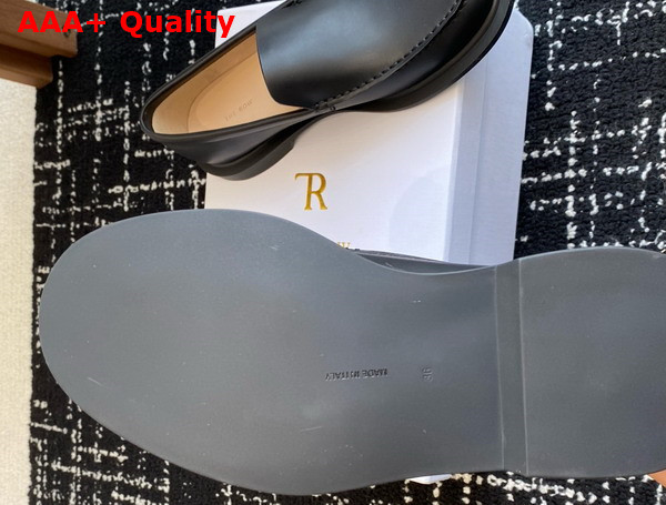 The Row Nic Loafer in Black Leather Replica