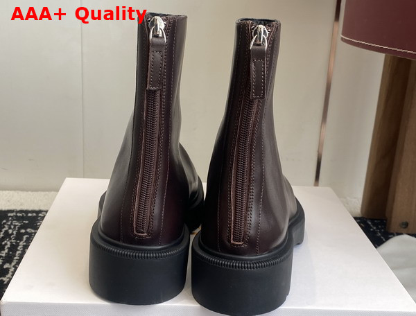 The Row Nobilis Fast Boot in Lacquer Brown Leather Replica