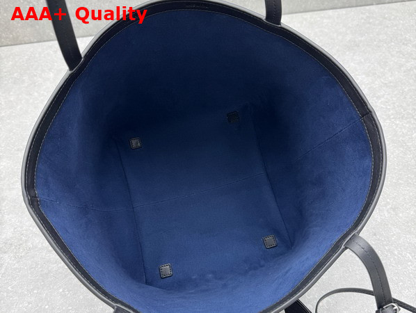 The Row Park Three Stitch Canvas Tote Bag in Black Replica