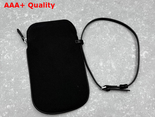 The Row Park Three Stitch Canvas Tote Bag in Black Replica