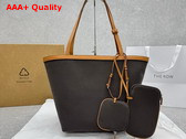 The Row Park Three Stitch Canvas Tote Bag in Deep Brown Replica