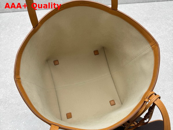 The Row Park Three Stitch Canvas Tote Bag in Deep Brown Replica