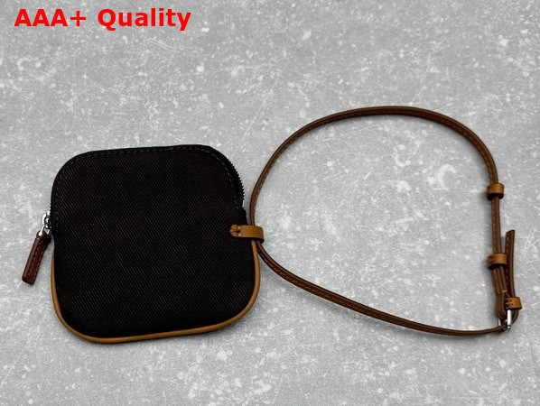 The Row Park Three Stitch Canvas Tote Bag in Deep Brown Replica