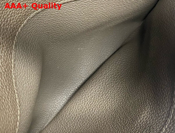 The Row Park Tote Three Bag in Elephant Grey Grained Calfskin Leather Replica