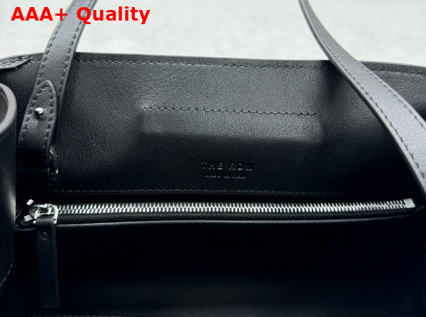 The Row Peggy Clutch in Black Leather Replica