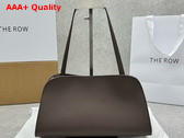 The Row Peggy Clutch in Chestnut Leather Replica