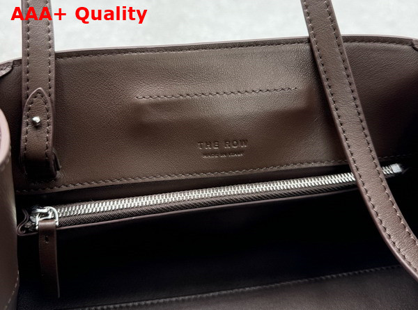 The Row Peggy Clutch in Chestnut Leather Replica