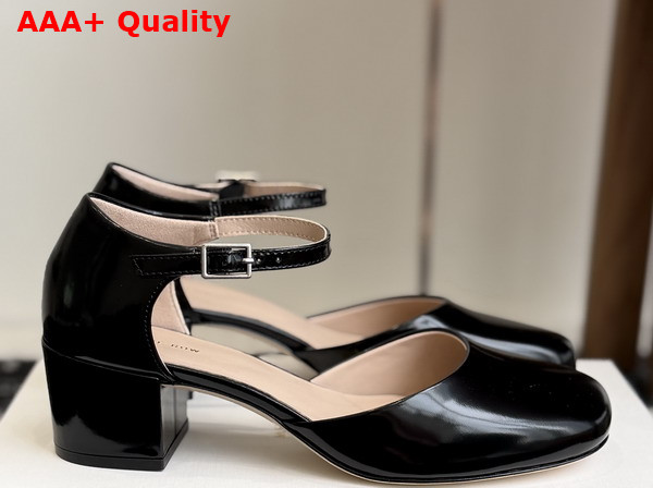 The Row Penelope Ankle Strap Heel Black Replica