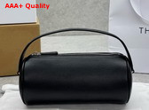 The Row Round 90s Bag in Black Leather Replica