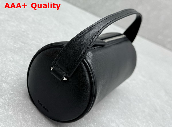 The Row Round 90s Bag in Black Leather Replica