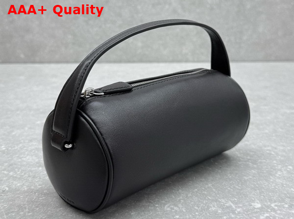 The Row Round 90s Bag in Deep Brown Leather Replica