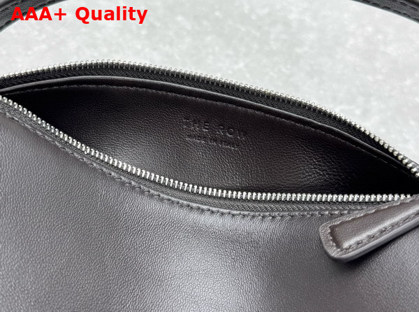 The Row Round 90s Bag in Deep Brown Leather Replica