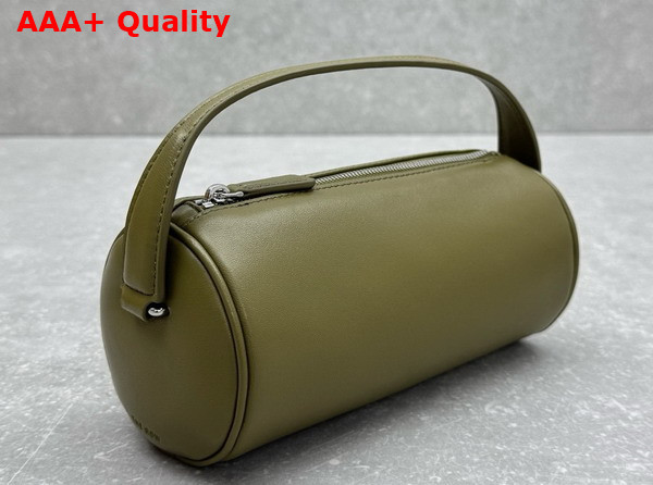 The Row Round 90s Bag in Sage Leather Replica