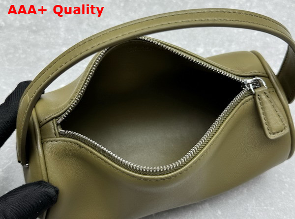 The Row Round 90s Bag in Sage Leather Replica
