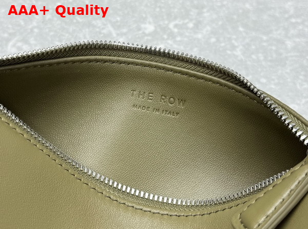 The Row Round 90s Bag in Sage Leather Replica